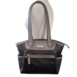 Rosetti Shoulder Bag, Handbag Black And Grey Multipocket Tote Bag